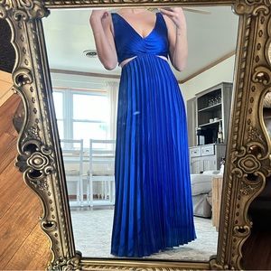 Royal blue wedding guest dress